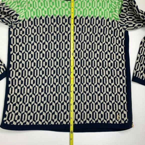 Juicy Couture Aquarius Geo Pullover 100%Wool XL - Picture 7 of 9